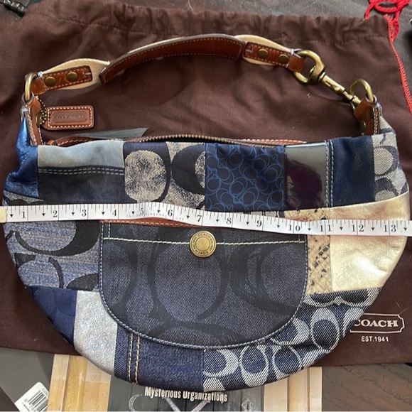 Y2K Fashion! Authentic Patchwork Coach Purse with Dust Bag - Picture 4 of 6